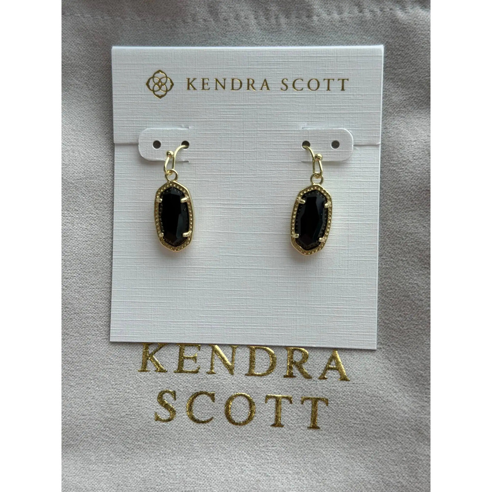 Kendra Scott Black Pendant Earrings